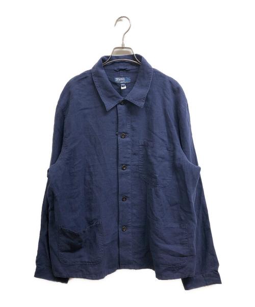 POLO RALPH LAUREN（ポロ・ラルフローレン）POLO RALPH LAUREN (ポロ・ラルフローレン) リネンシャツ ネイビー サイズ:S 未使用品の古着・服飾アイテム