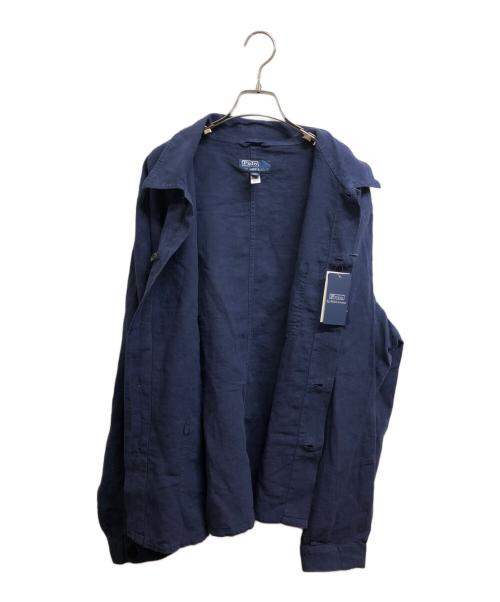 POLO RALPH LAUREN（ポロ・ラルフローレン）POLO RALPH LAUREN (ポロ・ラルフローレン) リネンシャツ ネイビー サイズ:S 未使用品の古着・服飾アイテム