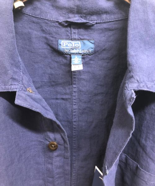 POLO RALPH LAUREN（ポロ・ラルフローレン）POLO RALPH LAUREN (ポロ・ラルフローレン) リネンシャツ ネイビー サイズ:S 未使用品の古着・服飾アイテム