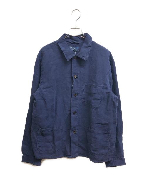 POLO RALPH LAUREN（ポロ・ラルフローレン）POLO RALPH LAUREN (ポロ・ラルフローレン) リネンシャツ ネイビー サイズ:L 未使用品の古着・服飾アイテム