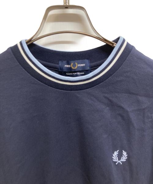 FRED PERRY（フレッドペリー）FRED PERRY (フレッドペリー) BEAMS (ビームス) オーバーサイズ ピケ Tシャツ ネイビー サイズ:Ｌ 未使用品の古着・服飾アイテム