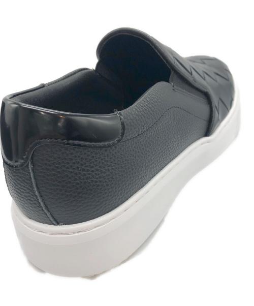 DEVICE1（デバイスワン）DEVICE1 (デバイスワン) イントレチャートスリッポン ブラック サイズ:26.5の古着・服飾アイテム