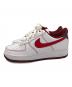 NIKE (ナイキ) AIR FORCE 1 07 ローカットスニーカー white/university red-team red サイズ:UK8.5 未使用品：10000円
