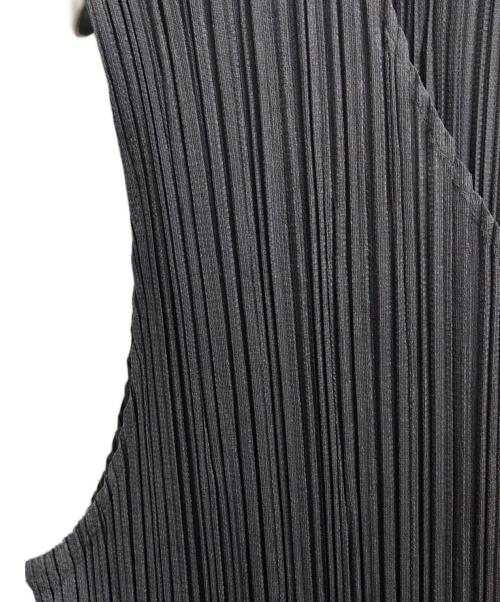 PLEATS PLEASE（プリーツプリーズ）PLEATS PLEASE (プリーツプリーズ) プリーツノースリーブワンピース グレー サイズ:3の古着・服飾アイテム