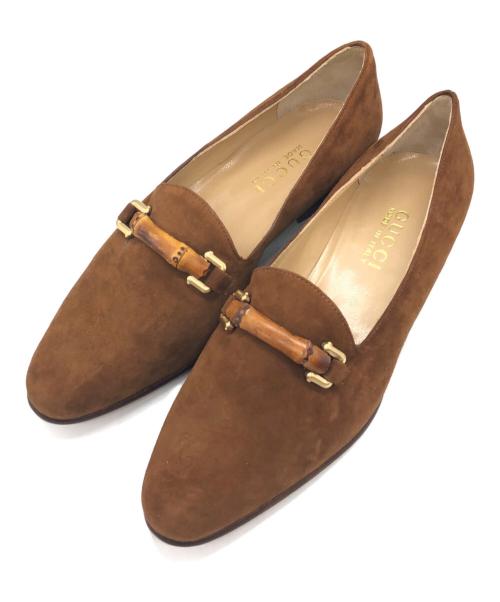 GUCCI（グッチ）GUCCI (グッチ) バンブービット パンプス ブラウン サイズ:37の古着・服飾アイテム