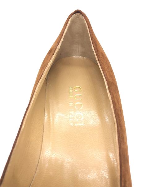GUCCI（グッチ）GUCCI (グッチ) バンブービット パンプス ブラウン サイズ:37の古着・服飾アイテム