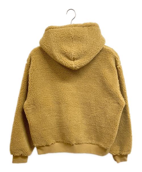 stussy（ステューシー）stussy (ステューシー) Sherpa Zip Hoodie ブラウン サイズ:L 未使用品の古着・服飾アイテム
