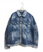 DSQUARED2ディースクエアード）の古着「OVER JEAN JACKET」｜インディゴ