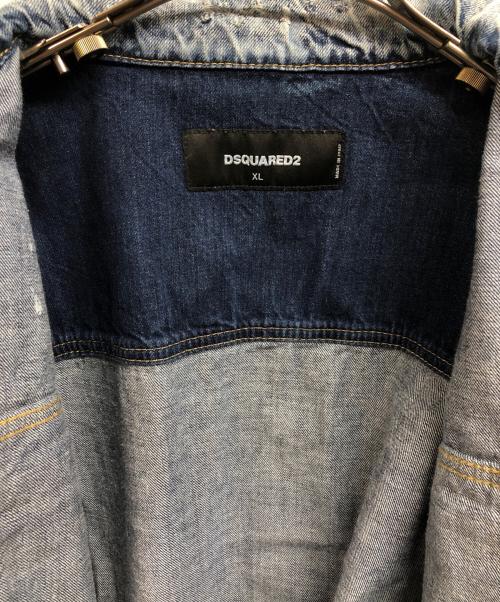 DSQUARED2（ディースクエアード）DSQUARED2 (ディースクエアード) OVER JEAN JACKET インディゴ サイズ:XL 未使用品の古着・服飾アイテム