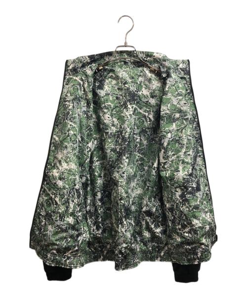 adidas（アディダス）adidas (アディダス) Manchester United Stone Roses Anthem Jacket ブラック×グリーン サイズ:XLの古着・服飾アイテム