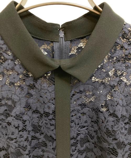 23区（ニジュウサンク）23区 (ニジュウサンク) 【APPLAUDIR】フラワー 総レース ドレス ネイビー サイズ:38 未使用品の古着・服飾アイテム