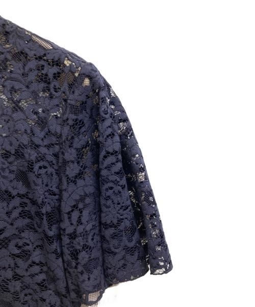 23区（ニジュウサンク）23区 (ニジュウサンク) 【APPLAUDIR】フラワー 総レース ドレス ネイビー サイズ:38 未使用品の古着・服飾アイテム