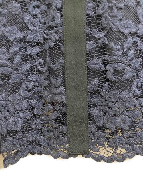 23区（ニジュウサンク）23区 (ニジュウサンク) 【APPLAUDIR】フラワー 総レース ドレス ネイビー サイズ:38 未使用品の古着・服飾アイテム