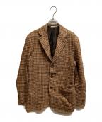 De Petrilloデペトリロ）の古着「チェックテーラードジャケット」｜オレンジ