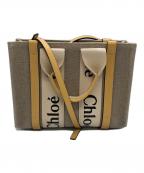 Chloeクロエ）の古着「ウッディ スモール トートバッグ」｜ベージュ