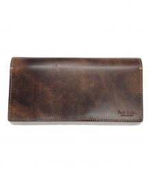 Paul Smith COLLECTION（ポールスミス コレクション）の古着「PCステインカーフ長財布」｜ブラウン