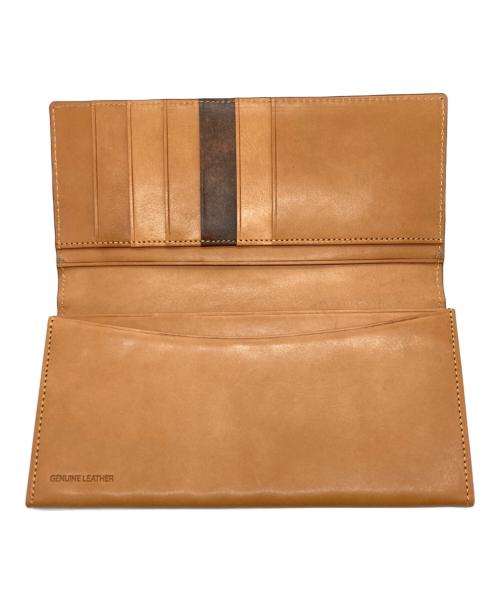 Paul Smith COLLECTION（ポールスミス コレクション）Paul Smith COLLECTION (ポールスミス コレクション) PCステインカーフ長財布 ブラウンの古着・服飾アイテム