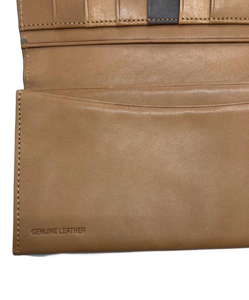 Paul Smith COLLECTION（ポールスミス コレクション）Paul Smith COLLECTION (ポールスミス コレクション) PCステインカーフ長財布 ブラウンの古着・服飾アイテム