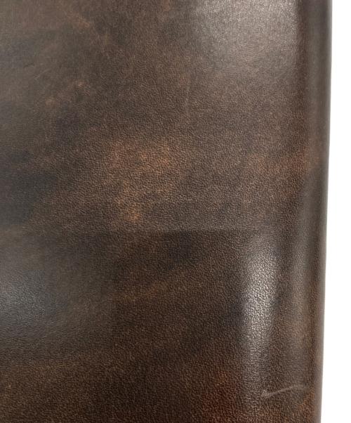 Paul Smith COLLECTION（ポールスミス コレクション）Paul Smith COLLECTION (ポールスミス コレクション) PCステインカーフ長財布 ブラウンの古着・服飾アイテム