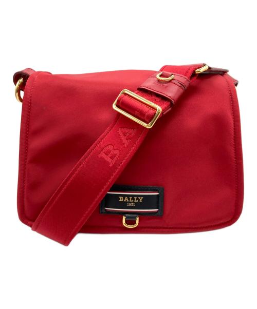BALLY（バリー）BALLY (バリー) ナイロン2WAYショルダーバッグ レッドの古着・服飾アイテム