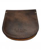 Paul Smith COLLECTIONポールスミス コレクション）の古着「PCステインカーフコインケース」｜ブラウン