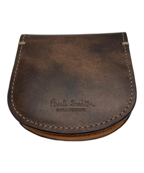 Paul Smith COLLECTION（ポールスミス コレクション）Paul Smith COLLECTION (ポールスミス コレクション) PCステインカーフコインケース ブラウンの古着・服飾アイテム