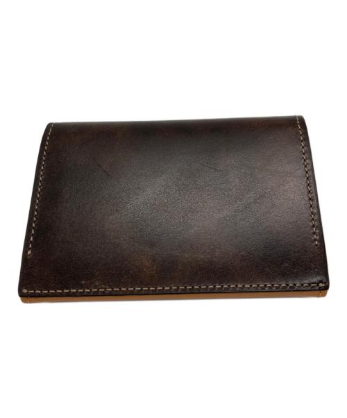 Paul Smith COLLECTION（ポールスミス コレクション）Paul Smith COLLECTION (ポールスミス コレクション) ステインカーフカードケース ブラウンの古着・服飾アイテム