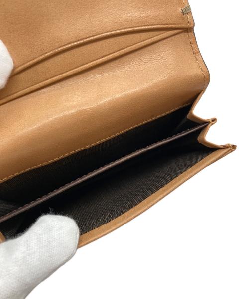 Paul Smith COLLECTION（ポールスミス コレクション）Paul Smith COLLECTION (ポールスミス コレクション) ステインカーフカードケース ブラウンの古着・服飾アイテム