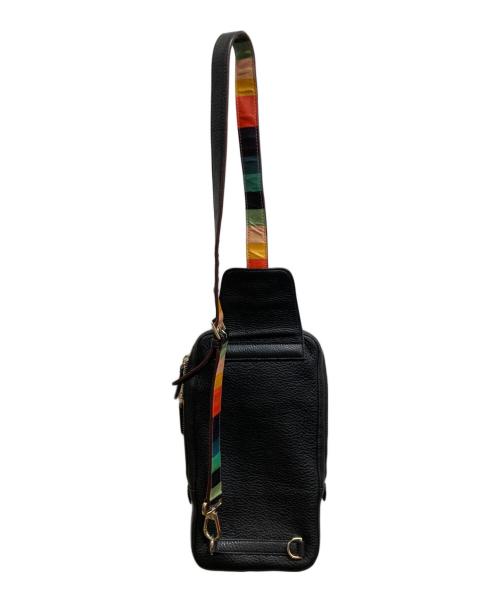PAUL SMITH（ポールスミス）Paul Smith (ポールスミス) レザーボディーバッグ ブラックの古着・服飾アイテム
