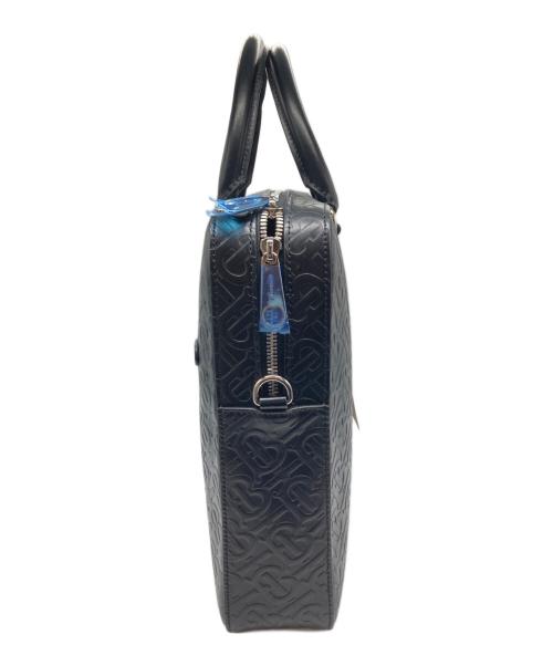 BURBERRY（バーバリー）BURBERRY (バーバリー) TBモノグラム レザーショルダーバッグ ブラック 未使用品の古着・服飾アイテム