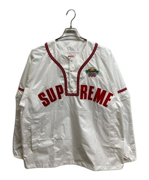 SUPREME（シュプリーム）Supreme (シュプリーム) Snap-Off Sleeve L/S Baseball Top ホワイト サイズ:Mの古着・服飾アイテム
