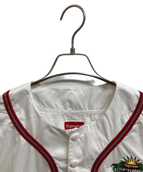 SUPREME（シュプリーム）Supreme (シュプリーム) Snap-Off Sleeve L/S Baseball Top ホワイト サイズ:Mの古着・服飾アイテム