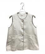 UNMINOUアンミヌ）の古着「ハートジャガードベスト」｜ホワイト