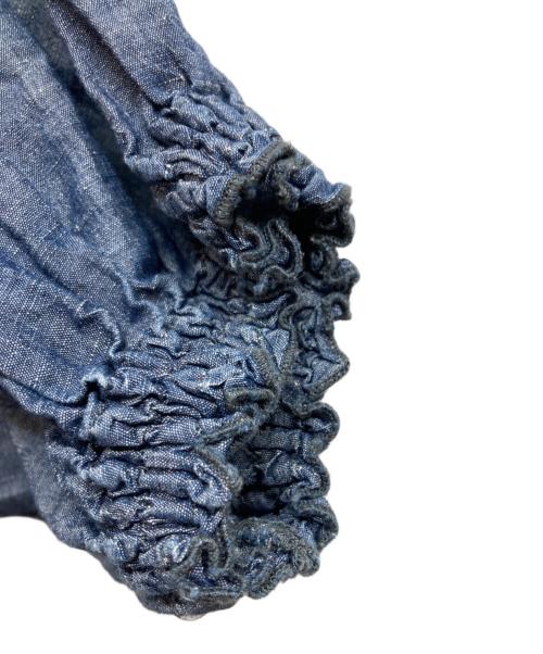 nest Robe（ネストローブ）nest Robe (ネストローブ) コットンリネンダンガリーケープドレス インディゴ サイズ:Fの古着・服飾アイテム