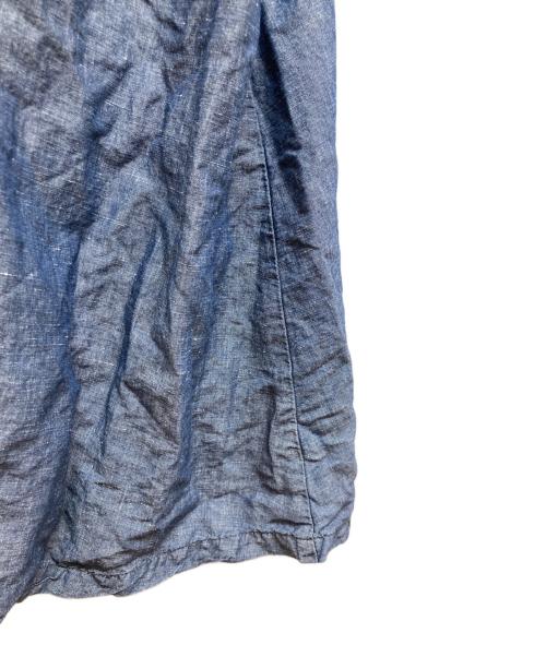 nest Robe（ネストローブ）nest Robe (ネストローブ) コットンリネンダンガリーケープドレス インディゴ サイズ:Fの古着・服飾アイテム