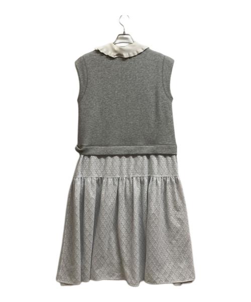 UNMINOU（アンミヌ）UNMINOU (アンミヌ) スウェットドッキングワンピース グレー サイズ:Fの古着・服飾アイテム