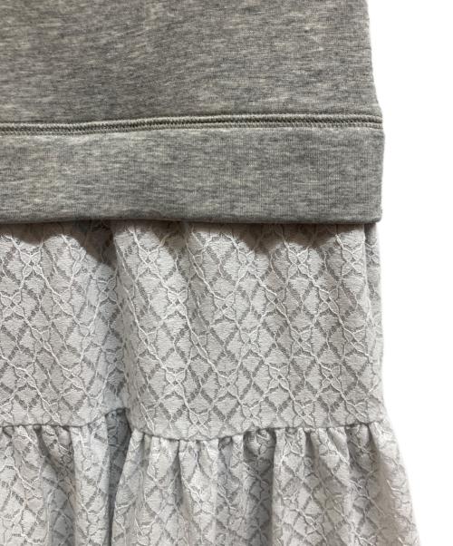 UNMINOU（アンミヌ）UNMINOU (アンミヌ) スウェットドッキングワンピース グレー サイズ:Fの古着・服飾アイテム