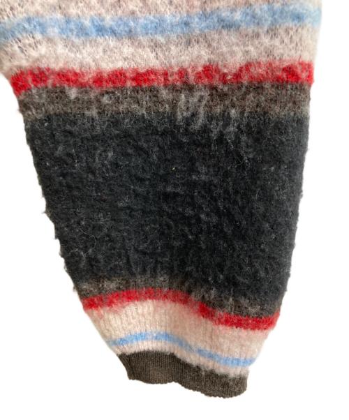 kota gushiken（コウタグシケン）Kota Gushiken (コウタグシケン) 'FLUFFY MONA'ニットトップス ブラック×レッド サイズ:1の古着・服飾アイテム