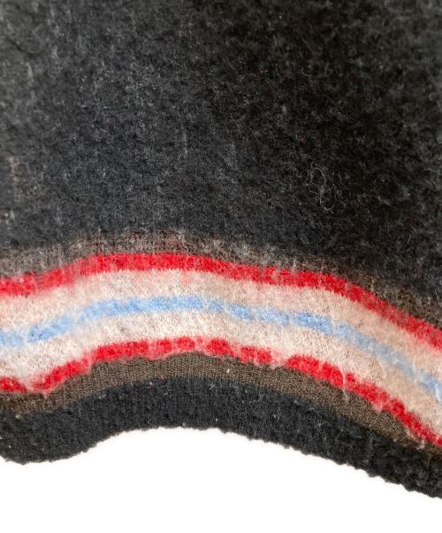 kota gushiken（コウタグシケン）Kota Gushiken (コウタグシケン) 'FLUFFY MONA'ニットトップス ブラック×レッド サイズ:1の古着・服飾アイテム