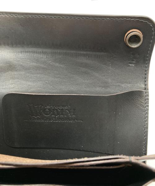 STUDIO WOKINI（スタジオウォキニ）Studio Wokini (スタジオウォキニ) Black Bear Brand コラボトラッカーウォレット ブラックの古着・服飾アイテム