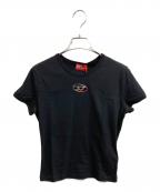 DIESELディーゼル）の古着「オーバルDロゴTシャツ」｜ブラック