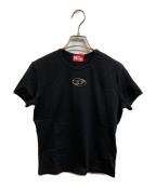 DIESELディーゼル）の古着「オーバルDロゴTシャツ」｜ブラック