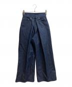 JOHN LAWRENCE SULLIVANジョン ローレンス サリバン）の古着「rigid denim wide pants」｜インディゴ