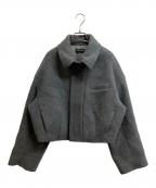 MAISON SPECIALメゾンスペシャル）の古着「Soutien Colored Melton Short Coat」｜グレー