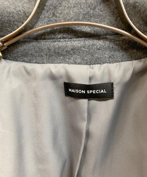 MAISON SPECIAL（メゾンスペシャル）MAISON SPECIAL (メゾンスペシャル) Soutien Colored Melton Short Coat グレー サイズ:Freeの古着・服飾アイテム