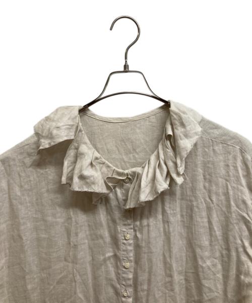 nest Robe（ネストローブ）nest Robe (ネストローブ) リネンサフィランワンピース ベージュ サイズ:Fの古着・服飾アイテム