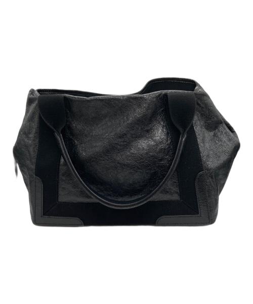 BALENCIAGA（バレンシアガ）BALENCIAGA (バレンシアガ) ネイビーカバスS ハンドバッグ ブラックの古着・服飾アイテム