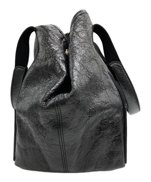 BALENCIAGA（バレンシアガ）BALENCIAGA (バレンシアガ) ネイビーカバスS ハンドバッグ ブラックの古着・服飾アイテム