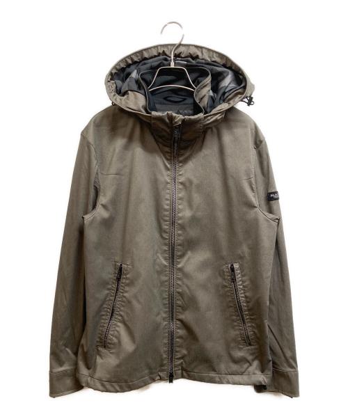 BLACK LABEL CRESTBRIDGE（ブラックレーベル クレストブリッジ）BLACK LABEL CRESTBRIDGE (ブラックレーベル クレストブリッジ) ハイストレッチメランジパーカー ブラウン サイズ:Lの古着・服飾アイテム