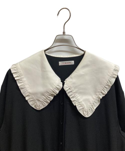 UNMINOU（アンミヌ）UNMINOU (アンミヌ) フリルカラードレス ブラック サイズ:FREEの古着・服飾アイテム